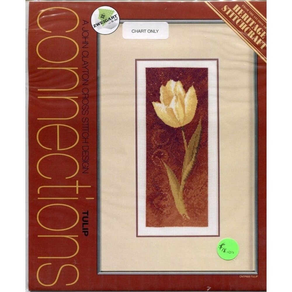 Cross Stitch Chart by Heritage Stitch Craft - Connections Carnation
